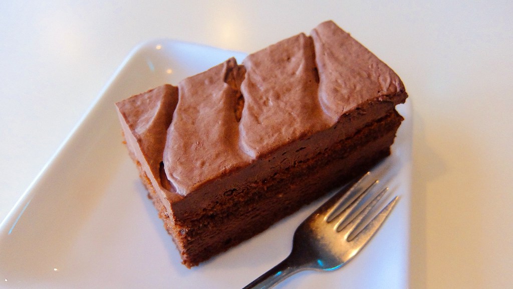 Smaskig glutenfri chokladkaka i kafeterian på Viking XPRS