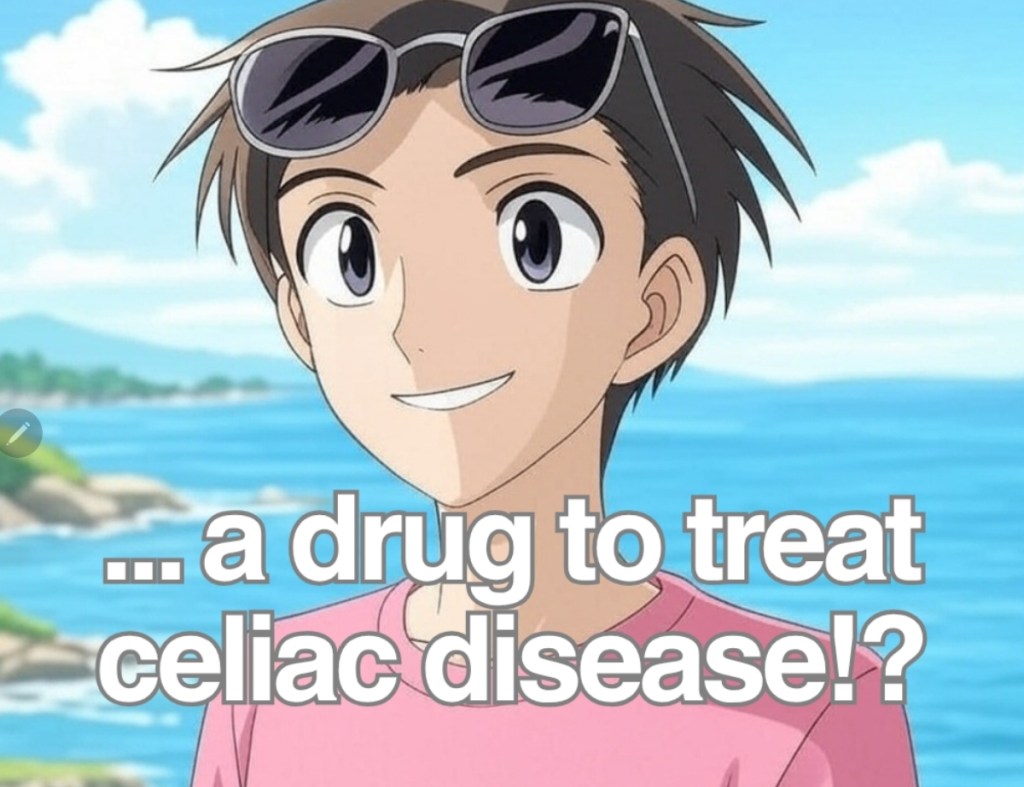 cartoon picturing a young man happy smiling